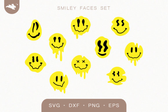 Dripping Smiley Faces SVG: A Designer's Review