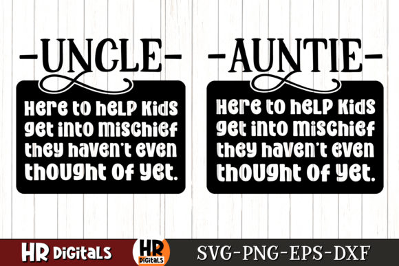 Funny Uncle and Aunt Mischief Humor SVG Review